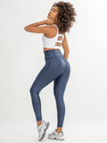 Legging control abdomen color azul navy brillante