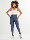 Legging control abdomen color azul navy brillante