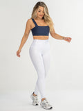 Legging control abdomen color blanco brillante