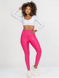 Legging control abdomen color fucsia brillante