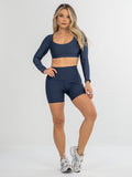 Short control abdomen color azul navy mate