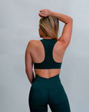 Top seamless Sofia deportivo color verde esmeralda