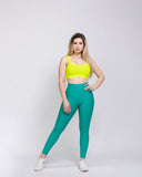 Legging mate deportivo control abdomen color verde jade