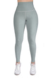 Legging mate jaspe deportivo control abdomen color verde olivo