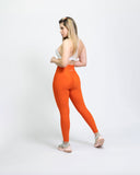 Legging mate deportivo control abdomen color naranja