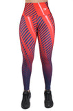 Legging estampado deportivo control abdomen teach red