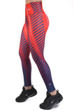 Legging estampado deportivo control abdomen teach red