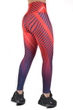 Legging estampado deportivo control abdomen teach red