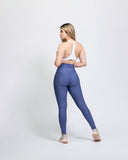 Legging mate deportivo control abdomen color azul royal