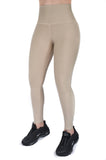 Legging mate deportivo control abdomen color arena