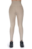 Legging mate deportivo control abdomen color arena